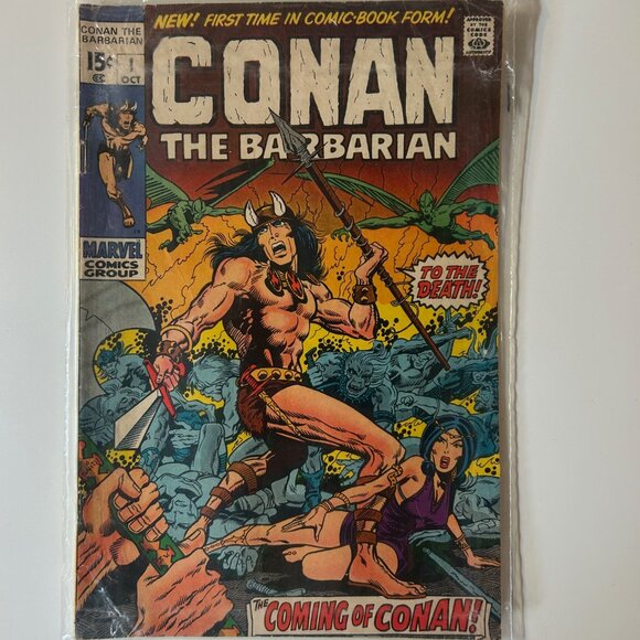 CONAN THE BARBARIAN #1 #2 #3 ~ ORIGIN 1 - 3 Comic 1970 Marvel Lot ~ RARE Books - Picture 3 of 8